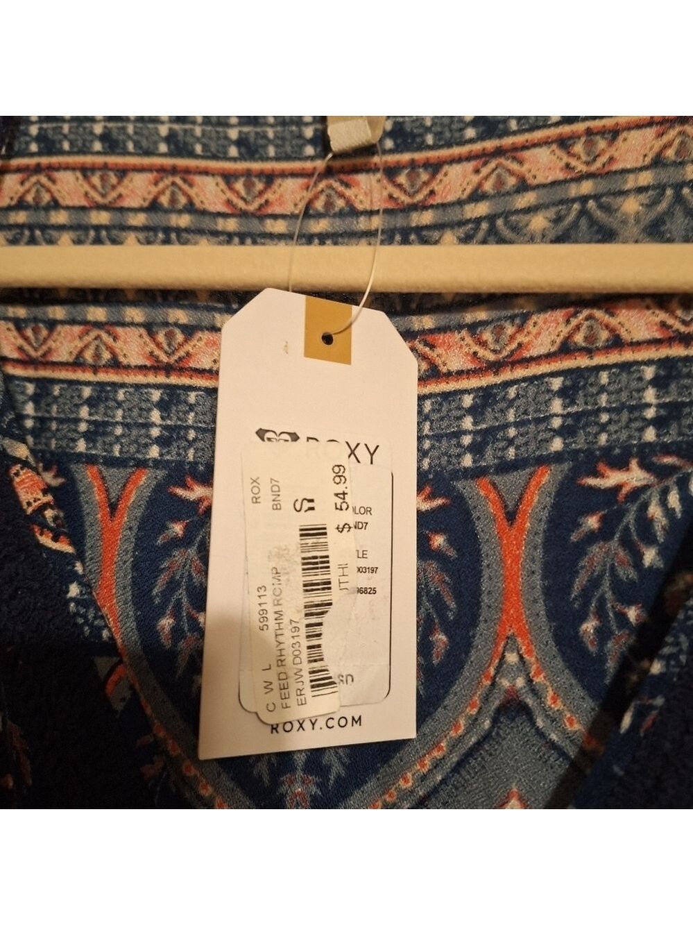 Roxy southwest print romper shorts NWT ptp 18"x30"L. 2.5 inseam - Picture 3 of 6